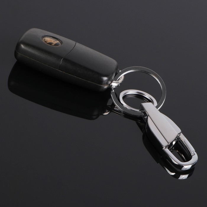 Брелок для ключей Cartage, зажим с плоскостью для гравировки, хром Брелок для ключей Cartage, зажим с плоскостью для гравировки, хром