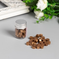 Сургуч в гранулах в баночке "Восьмигранник" бронзовый 9 гр 4,5х3х3 см Сургуч в гранулах в баночке "Восьмигранник" бронзовый 9 гр 4,5х3х3 см