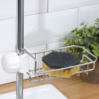 Подставка для губок на кран, 17&times;10&times;3,5 см, цвет хром