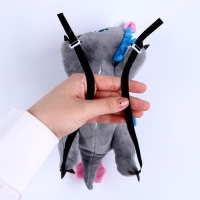 Мягкая игрушка-конфетница &laquo;Дракон большой&raquo;, серый, 20 &times; 18 см