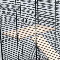 Клетка для шиншиллы (2 деревянные полки), 58 х 40 х 90 см микс цветов Клетка для шиншиллы (2 деревянные полки), 58 х 40 х 90 см микс цветов