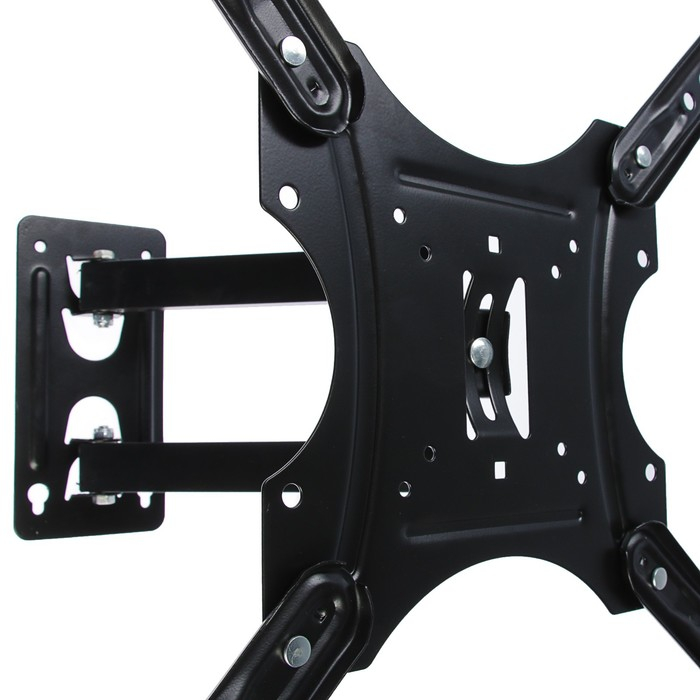 Кронштейн Luazon KrON-58, для ТВ, наклонно-поворотный, 14-55 Кронштейн Luazon KrON-58, для ТВ, наклонно-поворотный, 14-55", 40-380 мм от стены, чёрный