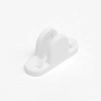 Ограничитель открывания окна ТУНДРА, пластиковый, L=165 мм, белый, 1 шт.