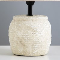 Настольная лампа "Леонила" Е14 40Вт серый 20х20х30см RISALUX