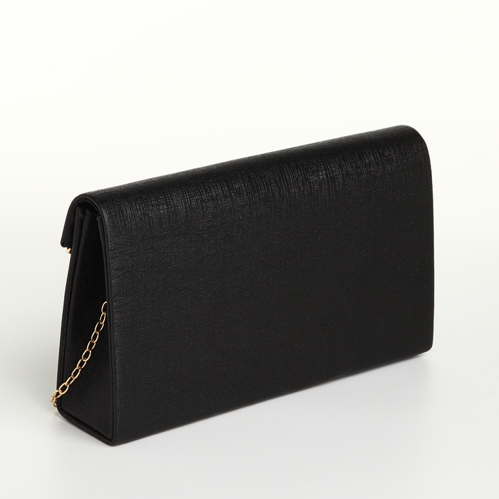 Сумка-клатч на магните, цвет чёрный