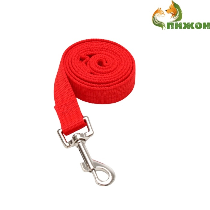 Поводок 120 х 2 см, полиэстер, красный Поводок 120 х 2 см, полиэстер, красный