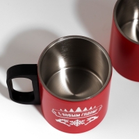 Новый год. Новогодний набор &laquo;Тёплого Нового года&raquo;, термос 500 мл, кружка 2 шт