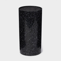 Подставка под ножи с наполнителем &laquo;Чёрный гранит&raquo;, 22&times;11 см, цвет чёрный