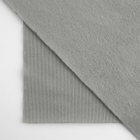 Лоскут плюш, 50 &times; 50 см, 220 г/м, цвет №106 серый