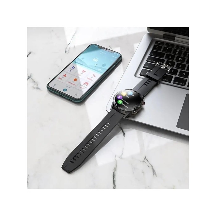 Смарт-часы Hoco Y2 Pro, 1.85, 240х280, BT5.0, 240 мАч, Lightning, чёрные