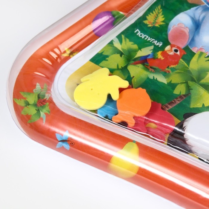 Акваковрик надувной развивающий водный коврик &laquo;Тропики&raquo;, 80х50см, Крошка Я