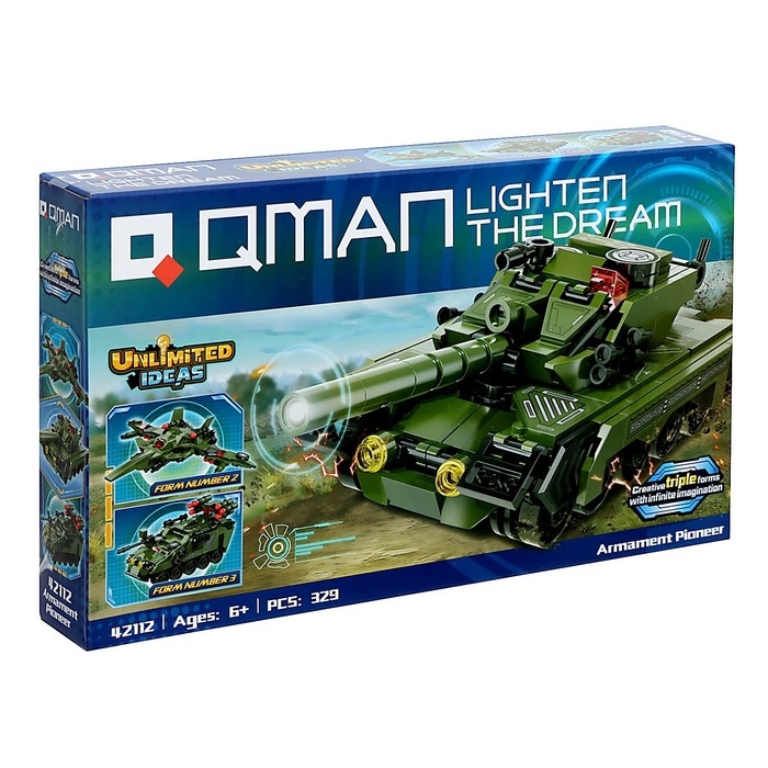 Конструктор Безграничные Идеи &laquo;Военная техника&raquo;, 3 в 1, 329 деталей