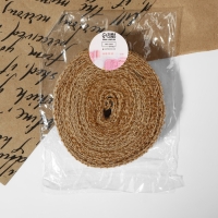 Лента из джута &laquo;Ромашки&raquo;, натуральная, 20 мм, 4,5 &plusmn; 0,5 м, цвет белый