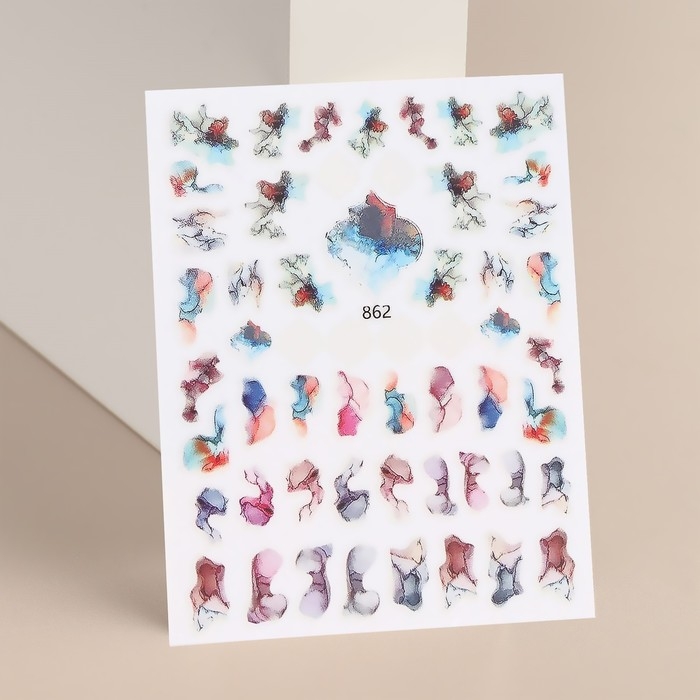 Наклейки для ногтей &laquo;Неоклассика&raquo;, разноцветные