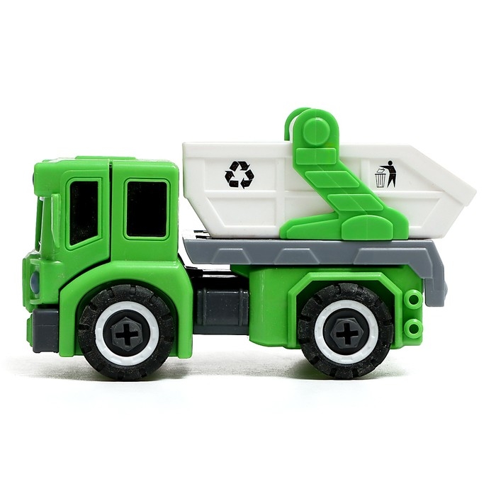 Конструктор винтовой &laquo;Мусоровоз&raquo;, 2 в 1 робот-машина
