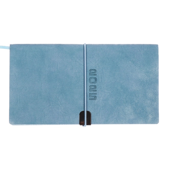 Еженедельник датир 2025г 175х95мм мягк обл иск кож 64л ESCALADA, бл тис, бл 70 г/м&sup2;,синий