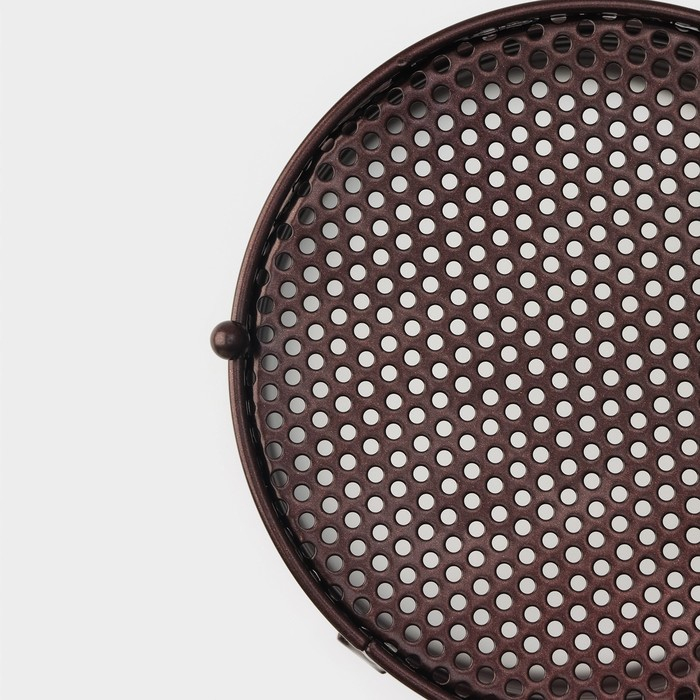 Сушилка для столовых приборов Доляна &laquo;Лофт&raquo;, 11,5&times;11,5&times;17 см, цвет коричневый