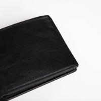 Портмоне мужское без застёжки, отдел для карт, монет, цвет чёрный Портмоне мужское без застёжки, отдел для карт, монет, цвет чёрный