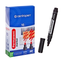 Маркер перманентный скошенный 5.0 мм Centropen 8576, линия 1 - 4.6 мм, цвет чёрный