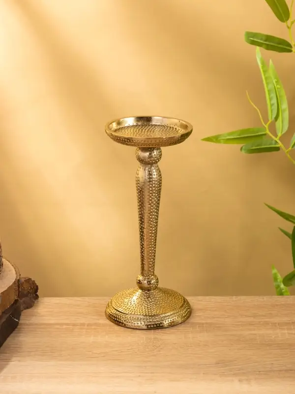 Подсвечник "Звездная пыль" алюминий 10х10х23 см