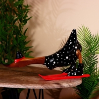 Сувенир «Утка-лыжник в чёрном», 33 см, дерево Сувенир «Утка-лыжник в чёрном», 33 см, дерево