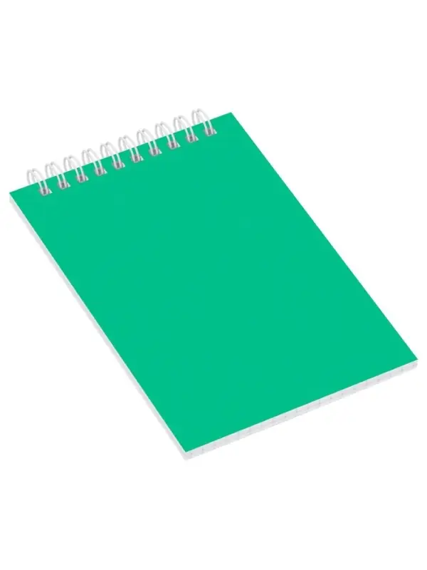 Блокнот А6 60 листов, в клетку, на гребне &laquo;Для конференций&raquo;, зеленый, обложка мелованный картон