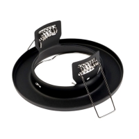 Светильник встраиваемый под лампу MR16, круг, металл, черный