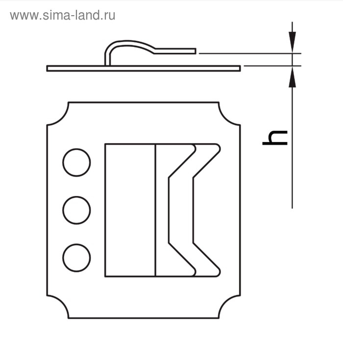 Кляймер ТУНДРА, №3, оцинкованный, с гвоздями, 100 шт Кляймер ТУНДРА, №3, оцинкованный, с гвоздями, 100 шт
