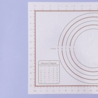 Коврик для выпечки и раскатки теста с разметкой, армированный, силикон, 42&times;29,5 см, белый