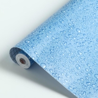 Пленка самоклеящаяся D&B 3888 капли голубые, 0,45х8м Пленка самоклеящаяся D&B 3888 капли голубые, 0,45х8м