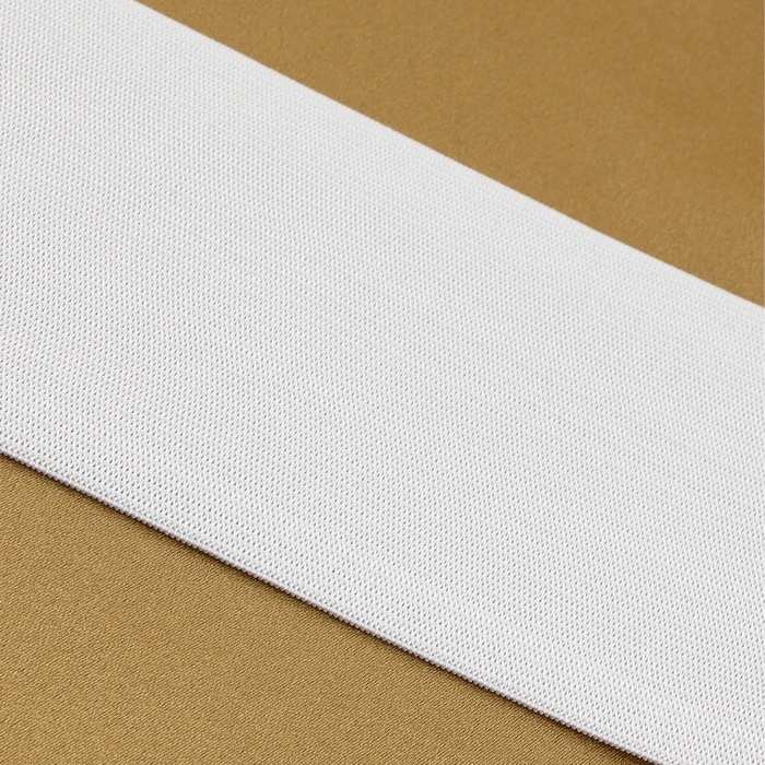 Резинка вязаная, 80 мм, 40 &plusmn; 2 м, цвет белый