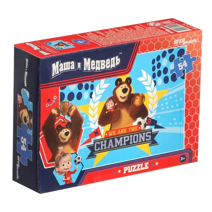 Пазлы &laquo;Маша и Медведь&raquo;, 54 элемента, МИКС