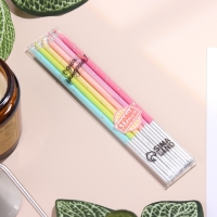 Набор свечей в торт, 6 штук "Исполнение желаний", 15 см, разноцветный