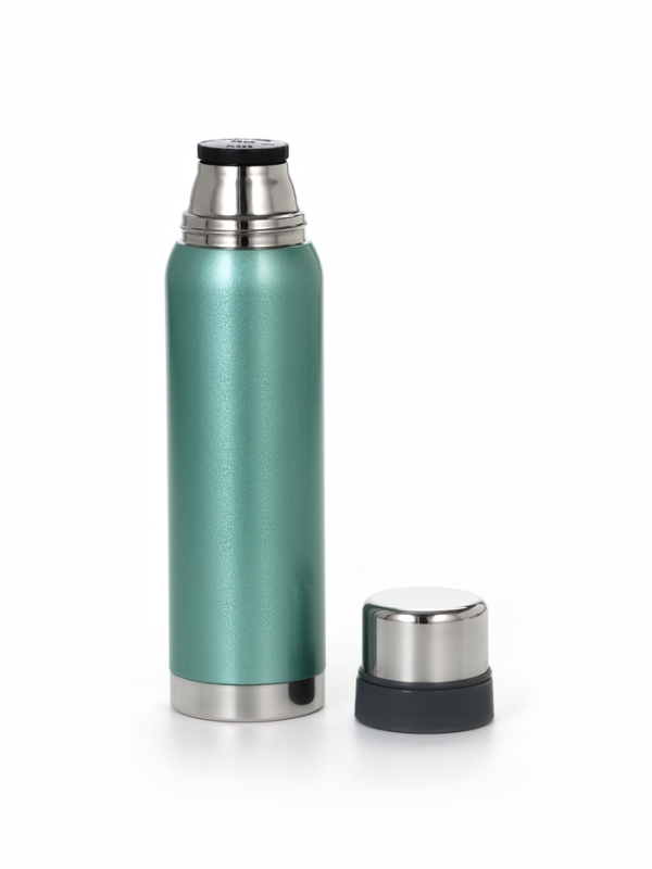 Термос для чая "Мастер К", 1 литр, 2 крышки-кружки