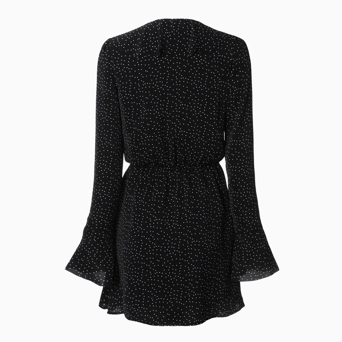 Платье женское MIST с воланами, р. 46, черный Платье женское MIST с воланами, р. 46, черный