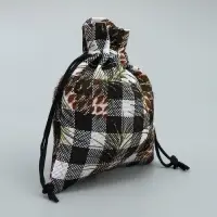 Мешочек подарочный холща &laquo;Шишки&raquo;, 10 х 12 см +/- 1.5 см