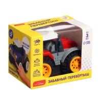 Трактор-перёвертыш &laquo;Хозяин фермы&raquo;, работает от батареек, цвет красный