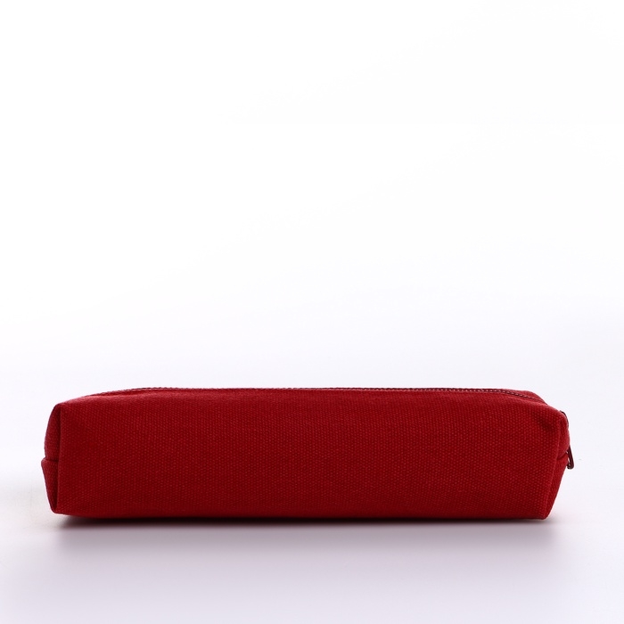 Косметичка-пенал на молнии, цвет бордовый Косметичка-пенал на молнии, цвет бордовый