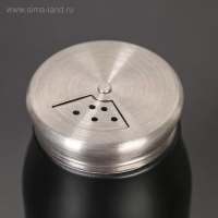 Солонка стеклянная &laquo;Стиль&raquo;, 160 мл, надпись МИКС