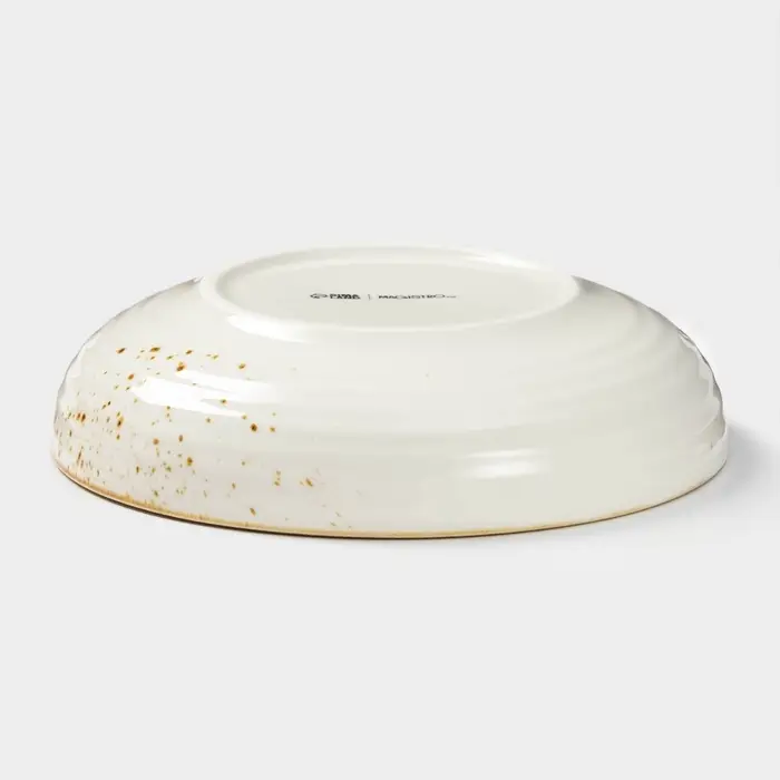 Тарелка фарфоровая глубокая Magistro &laquo;Церера&raquo;, 700 мл, d=18,5 см, цвет белый