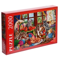 Пазл &laquo;Котята с клубками&raquo;, 2000 элементов