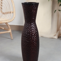 Ваза керамика напольная "Лоурэнс" 60х16 см, коричневый