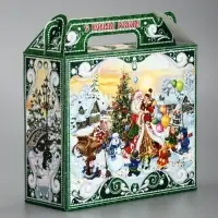 Подарочная коробка новогодняя &laquo;Чудо тройка&raquo; Чемоданчик малый, 17.3&times;6.5&times;15 см