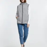 Жилет с капюшоном унисекс Gotland, серый, размер S