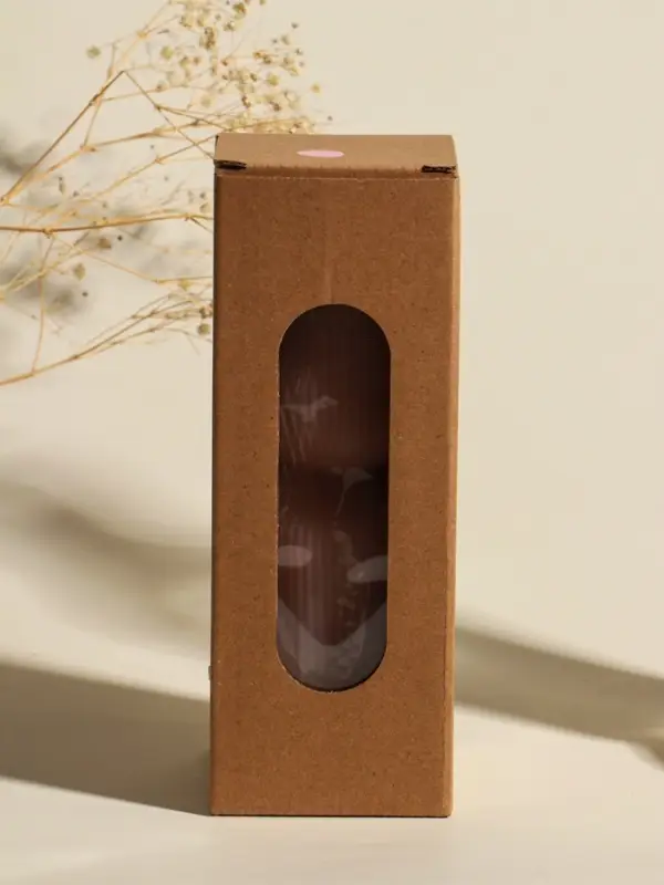 Свеча интерьерная "Греция" нежно-персиковая 6х6х18 см