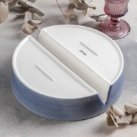 Форма для запекания из жаропрочной керамики с делениями &laquo;Сапфир&raquo;, 1800 мл, d=26 см, цвет синий