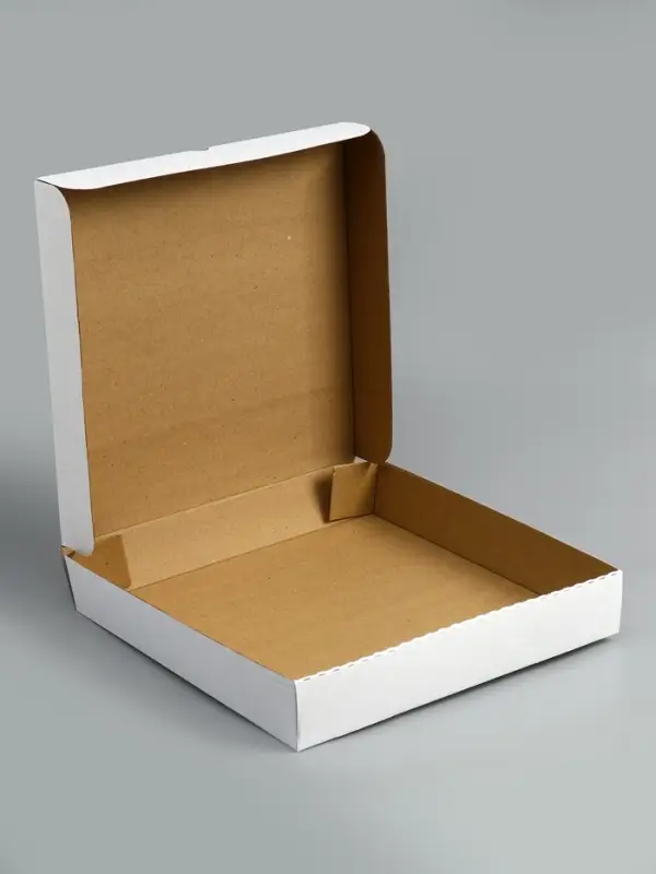 Упаковка для пиццы, белая, 36 х 36 х 6 см