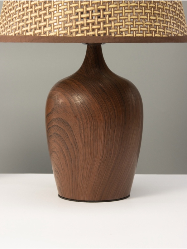 Настольная лампа "ЭКО" 1х40Вт Е27 темное дерево 25х25х39,5см