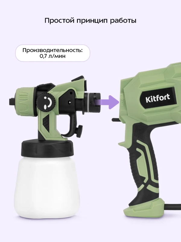 Электрический краскопульт КТ-6496 - 550 Вт