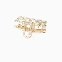 Краб для волос "Раон" 5 см, золото